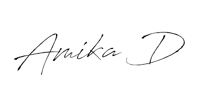 if you are searching for the best signature style for your name Amika D. so please give up your signature search. here we have designed multiple signature styles  using Antro_Vectra. Amika D signature style 6 images and pictures png