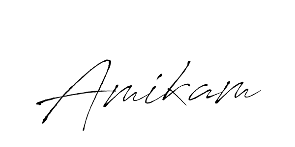 Amikam stylish signature style. Best Handwritten Sign (Antro_Vectra) for my name. Handwritten Signature Collection Ideas for my name Amikam. Amikam signature style 6 images and pictures png