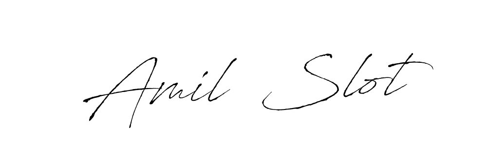 Antro_Vectra is a professional signature style that is perfect for those who want to add a touch of class to their signature. It is also a great choice for those who want to make their signature more unique. Get Amil  Slot name to fancy signature for free. Amil  Slot signature style 6 images and pictures png