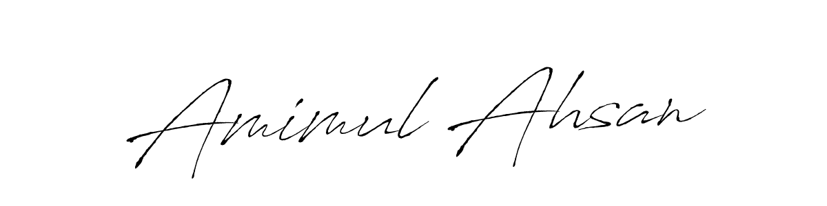 Create a beautiful signature design for name Amimul Ahsan. With this signature (Antro_Vectra) fonts, you can make a handwritten signature for free. Amimul Ahsan signature style 6 images and pictures png