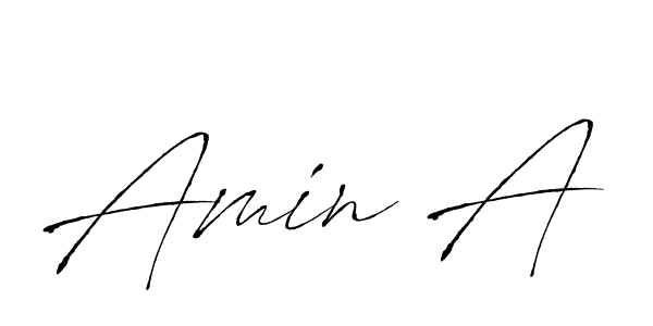 Also we have Amin A name is the best signature style. Create professional handwritten signature collection using Antro_Vectra autograph style. Amin A signature style 6 images and pictures png