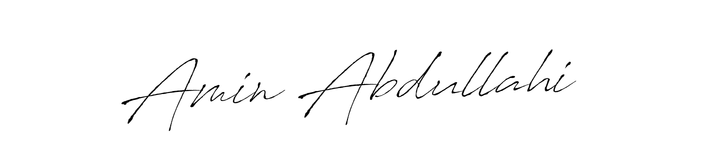 Make a beautiful signature design for name Amin Abdullahi. With this signature (Antro_Vectra) style, you can create a handwritten signature for free. Amin Abdullahi signature style 6 images and pictures png