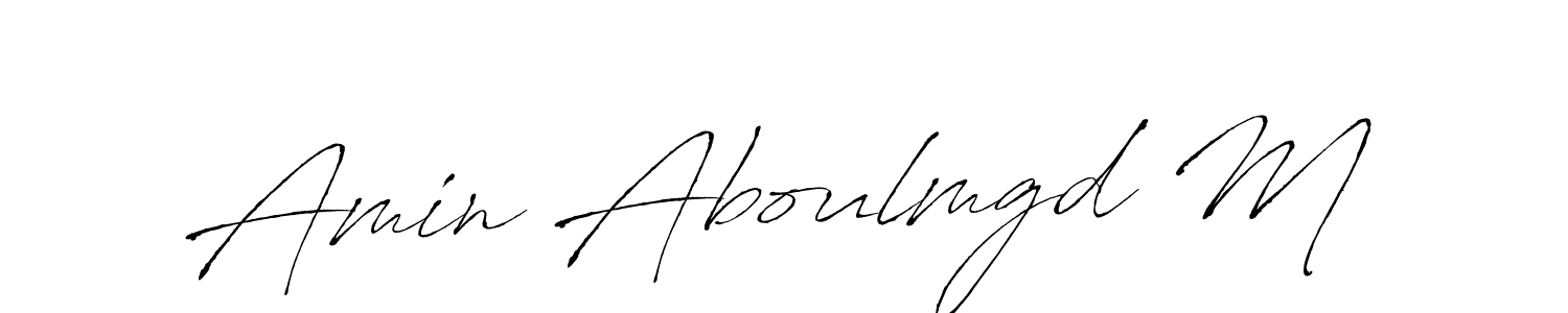 Also we have Amin Aboulmgd M name is the best signature style. Create professional handwritten signature collection using Antro_Vectra autograph style. Amin Aboulmgd M signature style 6 images and pictures png