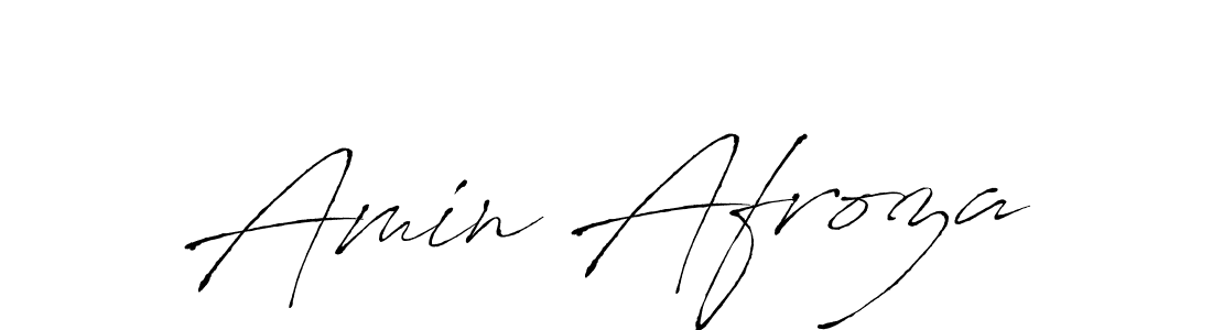 Make a beautiful signature design for name Amin Afroza. With this signature (Antro_Vectra) style, you can create a handwritten signature for free. Amin Afroza signature style 6 images and pictures png