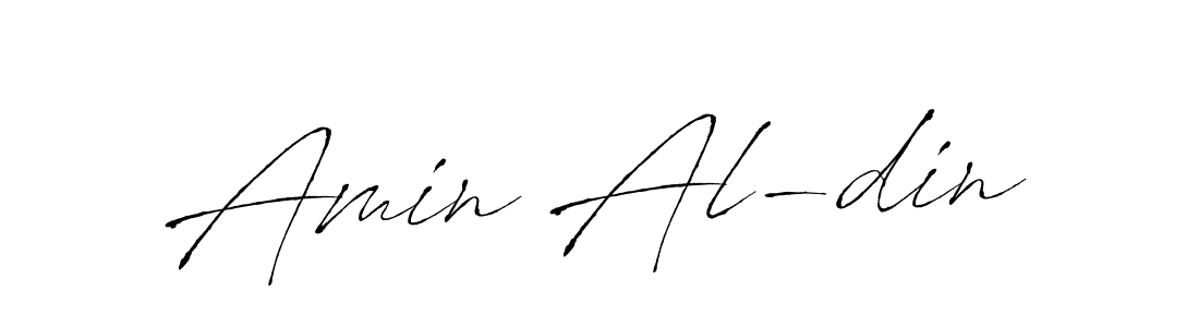 Design your own signature with our free online signature maker. With this signature software, you can create a handwritten (Antro_Vectra) signature for name Amin Al-din. Amin Al-din signature style 6 images and pictures png