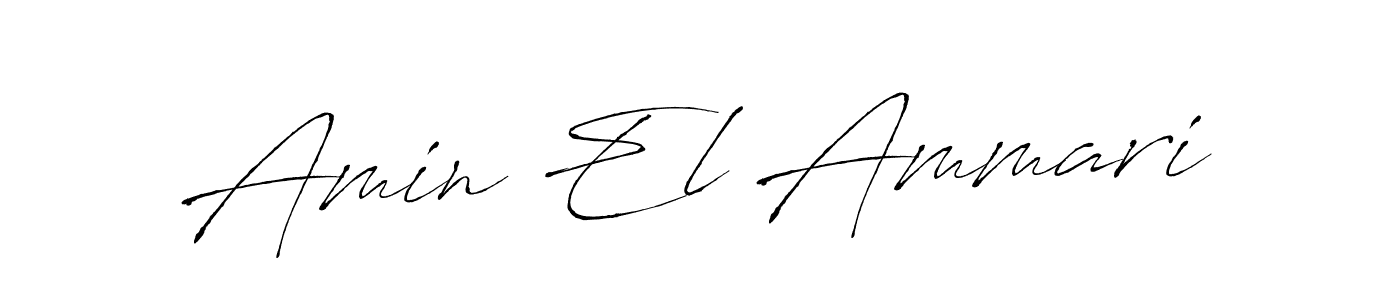 Also we have Amin El Ammari name is the best signature style. Create professional handwritten signature collection using Antro_Vectra autograph style. Amin El Ammari signature style 6 images and pictures png