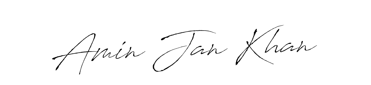 Also You can easily find your signature by using the search form. We will create Amin Jan Khan name handwritten signature images for you free of cost using Antro_Vectra sign style. Amin Jan Khan signature style 6 images and pictures png