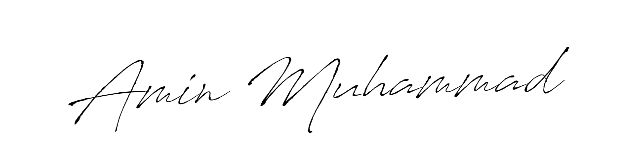 Amin Muhammad stylish signature style. Best Handwritten Sign (Antro_Vectra) for my name. Handwritten Signature Collection Ideas for my name Amin Muhammad. Amin Muhammad signature style 6 images and pictures png