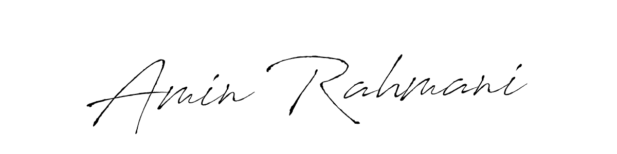 Amin Rahmani stylish signature style. Best Handwritten Sign (Antro_Vectra) for my name. Handwritten Signature Collection Ideas for my name Amin Rahmani. Amin Rahmani signature style 6 images and pictures png