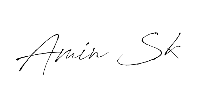 Amin Sk stylish signature style. Best Handwritten Sign (Antro_Vectra) for my name. Handwritten Signature Collection Ideas for my name Amin Sk. Amin Sk signature style 6 images and pictures png