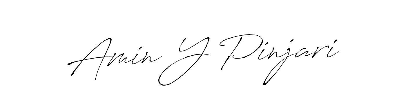 How to make Amin Y Pinjari signature? Antro_Vectra is a professional autograph style. Create handwritten signature for Amin Y Pinjari name. Amin Y Pinjari signature style 6 images and pictures png