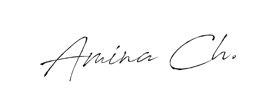 Amina Ch. stylish signature style. Best Handwritten Sign (Antro_Vectra) for my name. Handwritten Signature Collection Ideas for my name Amina Ch.. Amina Ch. signature style 6 images and pictures png