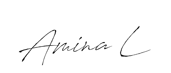 Make a beautiful signature design for name Amina L. Use this online signature maker to create a handwritten signature for free. Amina L signature style 6 images and pictures png