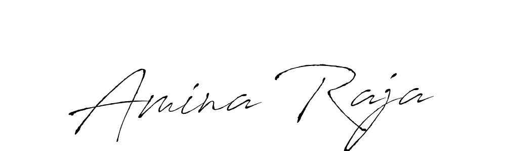 Design your own signature with our free online signature maker. With this signature software, you can create a handwritten (Antro_Vectra) signature for name Amina Raja. Amina Raja signature style 6 images and pictures png