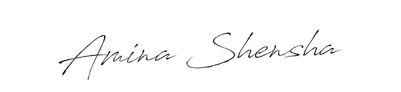 It looks lik you need a new signature style for name Amina Shensha. Design unique handwritten (Antro_Vectra) signature with our free signature maker in just a few clicks. Amina Shensha signature style 6 images and pictures png