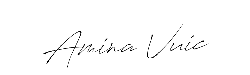 Antro_Vectra is a professional signature style that is perfect for those who want to add a touch of class to their signature. It is also a great choice for those who want to make their signature more unique. Get Amina Vuic name to fancy signature for free. Amina Vuic signature style 6 images and pictures png