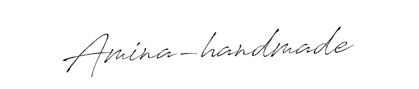 Make a beautiful signature design for name Amina-handmade. With this signature (Antro_Vectra) style, you can create a handwritten signature for free. Amina-handmade signature style 6 images and pictures png