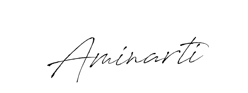 How to make Aminarti signature? Antro_Vectra is a professional autograph style. Create handwritten signature for Aminarti name. Aminarti signature style 6 images and pictures png