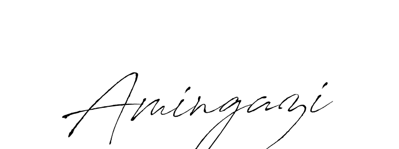 Make a beautiful signature design for name Amingazi. With this signature (Antro_Vectra) style, you can create a handwritten signature for free. Amingazi signature style 6 images and pictures png