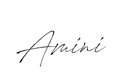 Create a beautiful signature design for name Amini. With this signature (Antro_Vectra) fonts, you can make a handwritten signature for free. Amini signature style 6 images and pictures png