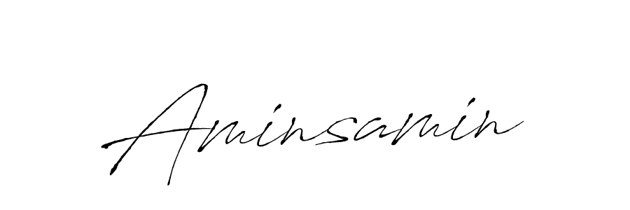 It looks lik you need a new signature style for name Aminsamin. Design unique handwritten (Antro_Vectra) signature with our free signature maker in just a few clicks. Aminsamin signature style 6 images and pictures png