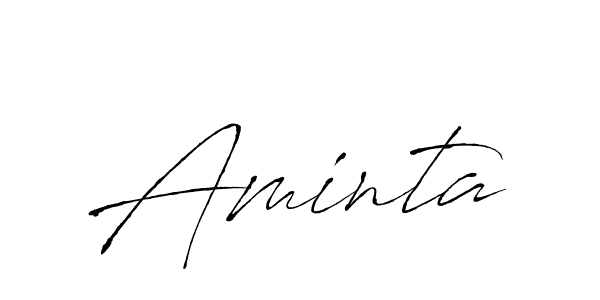 Make a beautiful signature design for name Aminta. With this signature (Antro_Vectra) style, you can create a handwritten signature for free. Aminta signature style 6 images and pictures png