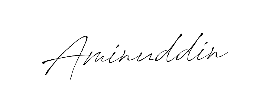 Make a beautiful signature design for name Aminuddin. With this signature (Antro_Vectra) style, you can create a handwritten signature for free. Aminuddin signature style 6 images and pictures png
