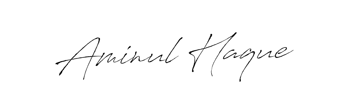 Design your own signature with our free online signature maker. With this signature software, you can create a handwritten (Antro_Vectra) signature for name Aminul Haque. Aminul Haque signature style 6 images and pictures png
