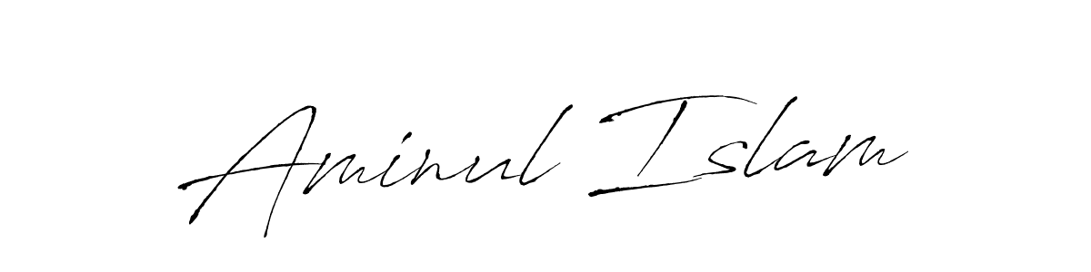 Aminul Islam stylish signature style. Best Handwritten Sign (Antro_Vectra) for my name. Handwritten Signature Collection Ideas for my name Aminul Islam. Aminul Islam signature style 6 images and pictures png