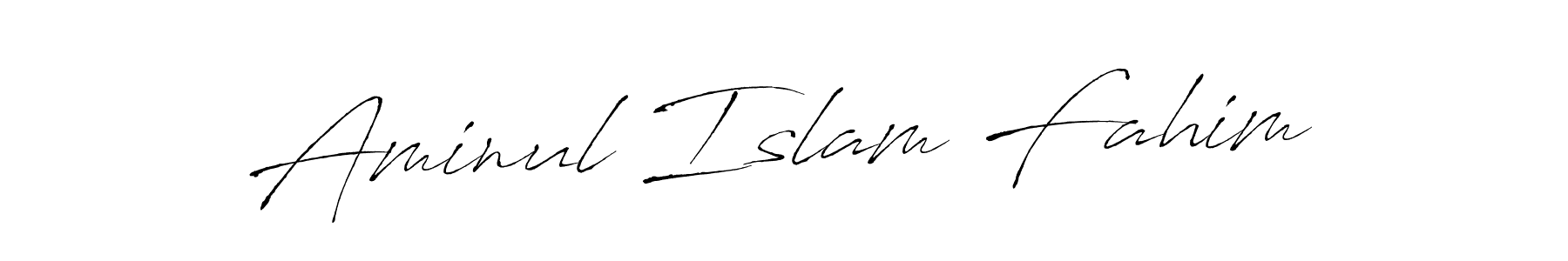 Create a beautiful signature design for name Aminul Islam Fahim. With this signature (Antro_Vectra) fonts, you can make a handwritten signature for free. Aminul Islam Fahim signature style 6 images and pictures png