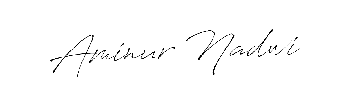Aminur Nadwi stylish signature style. Best Handwritten Sign (Antro_Vectra) for my name. Handwritten Signature Collection Ideas for my name Aminur Nadwi. Aminur Nadwi signature style 6 images and pictures png