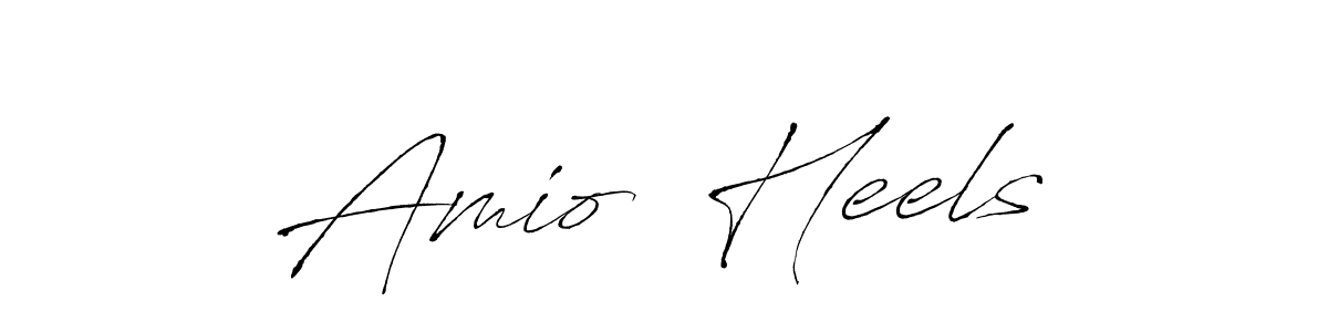 How to make Amioŕ Heels name signature. Use Antro_Vectra style for creating short signs online. This is the latest handwritten sign. Amioŕ Heels signature style 6 images and pictures png