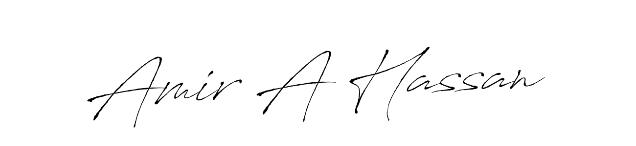 Also we have Amir A Hassan name is the best signature style. Create professional handwritten signature collection using Antro_Vectra autograph style. Amir A Hassan signature style 6 images and pictures png