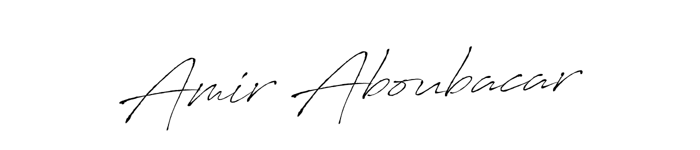 How to make Amir Aboubacar signature? Antro_Vectra is a professional autograph style. Create handwritten signature for Amir Aboubacar name. Amir Aboubacar signature style 6 images and pictures png