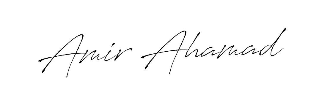 Amir Ahamad stylish signature style. Best Handwritten Sign (Antro_Vectra) for my name. Handwritten Signature Collection Ideas for my name Amir Ahamad. Amir Ahamad signature style 6 images and pictures png