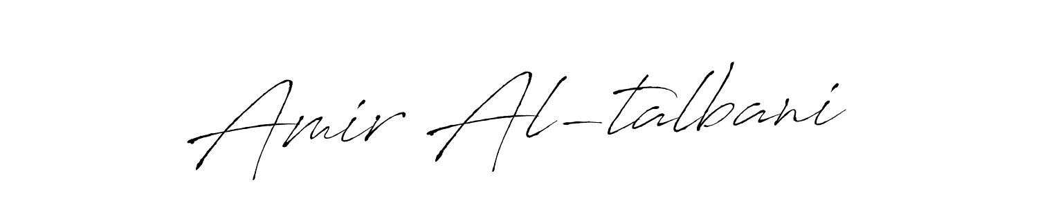 This is the best signature style for the Amir Al-talbani name. Also you like these signature font (Antro_Vectra). Mix name signature. Amir Al-talbani signature style 6 images and pictures png