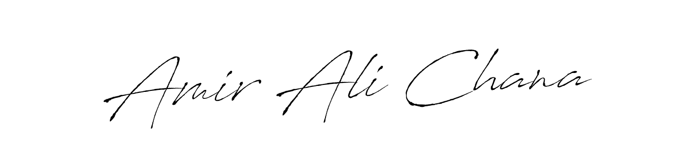 Create a beautiful signature design for name Amir Ali Chana. With this signature (Antro_Vectra) fonts, you can make a handwritten signature for free. Amir Ali Chana signature style 6 images and pictures png