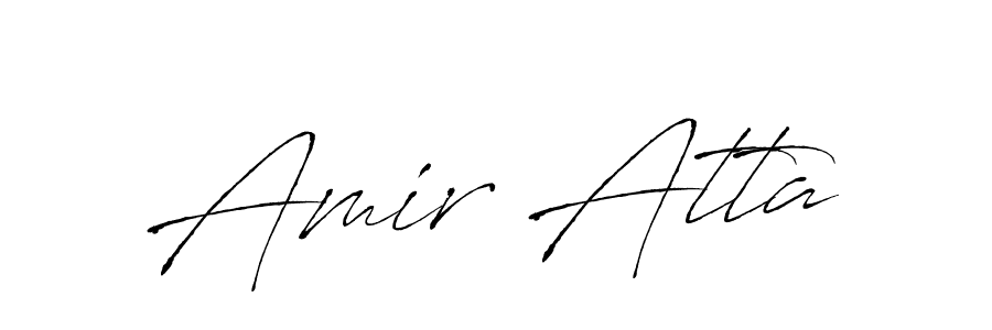 You can use this online signature creator to create a handwritten signature for the name Amir Atta. This is the best online autograph maker. Amir Atta signature style 6 images and pictures png