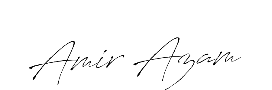 Make a beautiful signature design for name Amir Azam. With this signature (Antro_Vectra) style, you can create a handwritten signature for free. Amir Azam signature style 6 images and pictures png