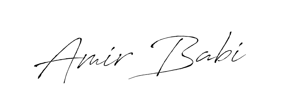 Create a beautiful signature design for name Amir Babi. With this signature (Antro_Vectra) fonts, you can make a handwritten signature for free. Amir Babi signature style 6 images and pictures png