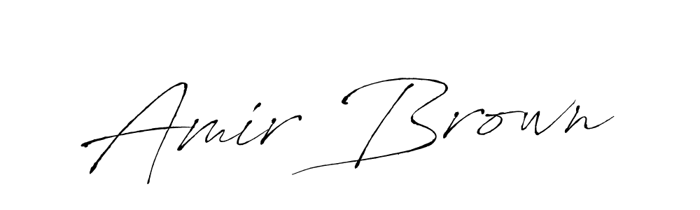 The best way (Antro_Vectra) to make a short signature is to pick only two or three words in your name. The name Amir Brown include a total of six letters. For converting this name. Amir Brown signature style 6 images and pictures png