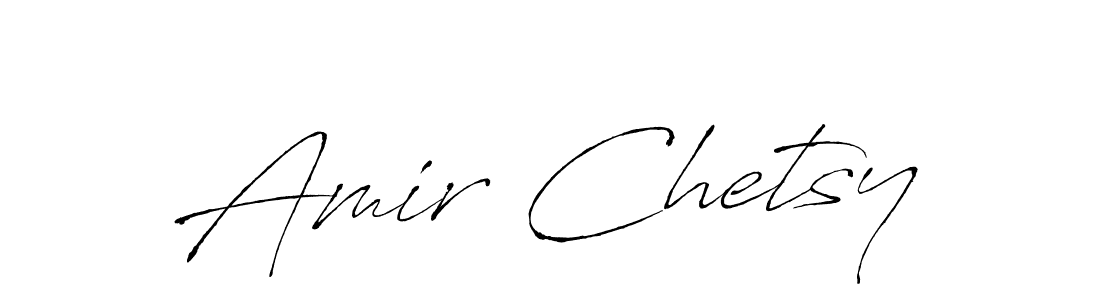 Design your own signature with our free online signature maker. With this signature software, you can create a handwritten (Antro_Vectra) signature for name Amir Chetsy. Amir Chetsy signature style 6 images and pictures png