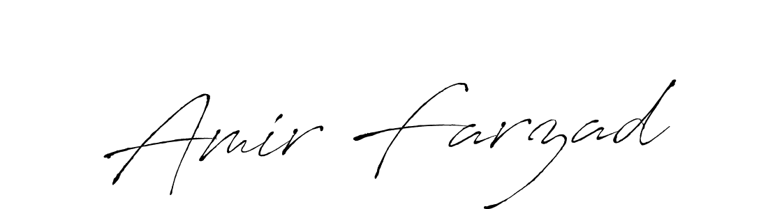 Create a beautiful signature design for name Amir Farzad. With this signature (Antro_Vectra) fonts, you can make a handwritten signature for free. Amir Farzad signature style 6 images and pictures png