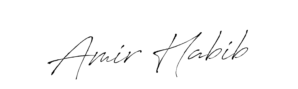 Amir Habib stylish signature style. Best Handwritten Sign (Antro_Vectra) for my name. Handwritten Signature Collection Ideas for my name Amir Habib. Amir Habib signature style 6 images and pictures png