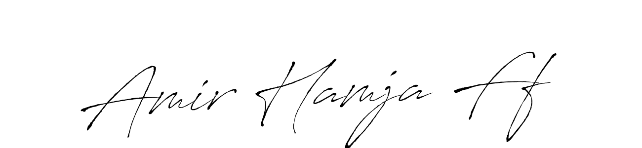 Also we have Amir Hamja Ff name is the best signature style. Create professional handwritten signature collection using Antro_Vectra autograph style. Amir Hamja Ff signature style 6 images and pictures png