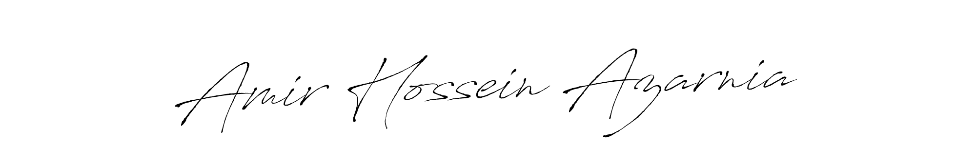 Create a beautiful signature design for name Amir Hossein Azarnia. With this signature (Antro_Vectra) fonts, you can make a handwritten signature for free. Amir Hossein Azarnia signature style 6 images and pictures png