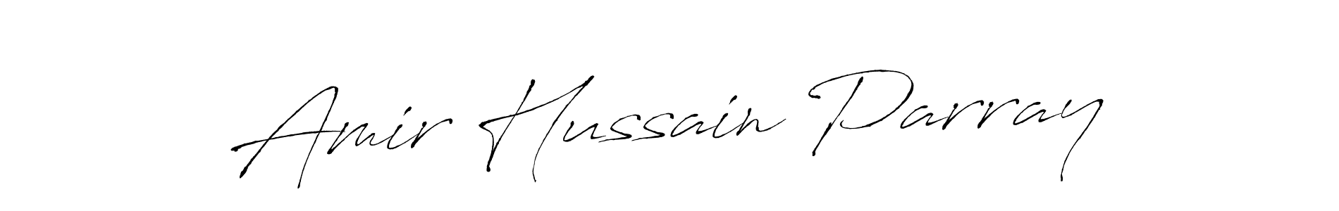 Design your own signature with our free online signature maker. With this signature software, you can create a handwritten (Antro_Vectra) signature for name Amir Hussain Parray. Amir Hussain Parray signature style 6 images and pictures png