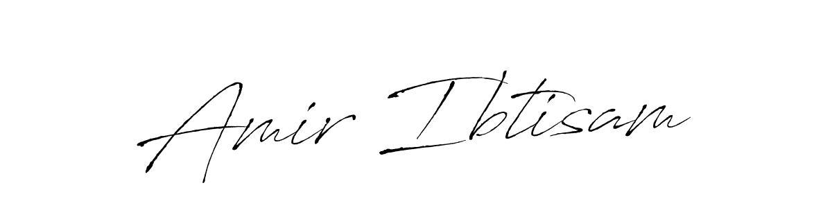 How to make Amir Ibtisam name signature. Use Antro_Vectra style for creating short signs online. This is the latest handwritten sign. Amir Ibtisam signature style 6 images and pictures png