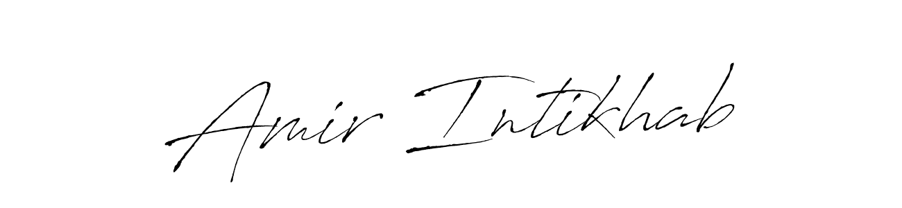 The best way (Antro_Vectra) to make a short signature is to pick only two or three words in your name. The name Amir Intikhab include a total of six letters. For converting this name. Amir Intikhab signature style 6 images and pictures png