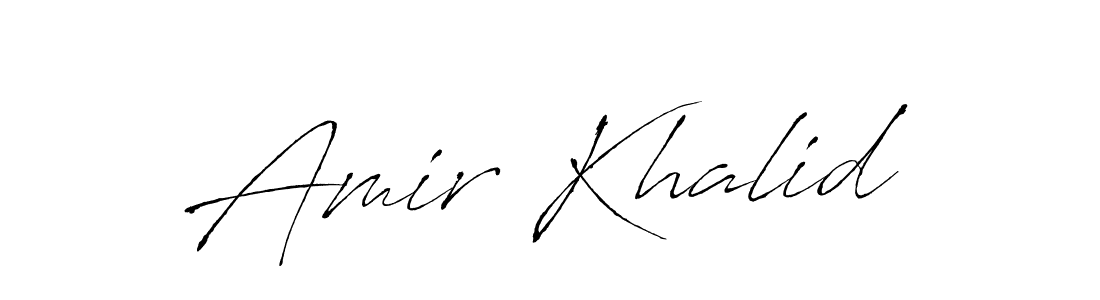 Also You can easily find your signature by using the search form. We will create Amir Khalid name handwritten signature images for you free of cost using Antro_Vectra sign style. Amir Khalid signature style 6 images and pictures png